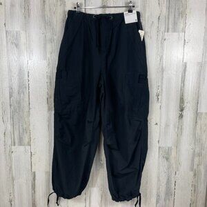 Aeropostale Parachute Cargo Pant black size S NWT Y2K vibe grunge baggy utility
